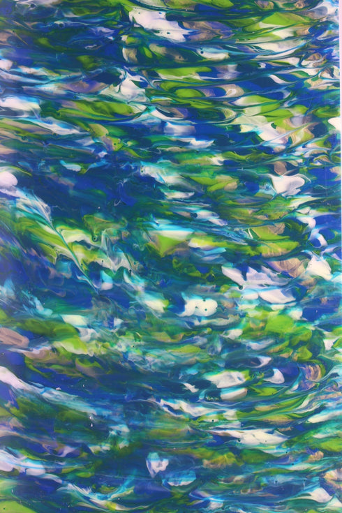 Blue/Green Wave - 1/8" Acrylic Sheet