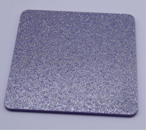 Lavender Dusted with Silver - Single Sided - 1/8" Acrylic Sheet