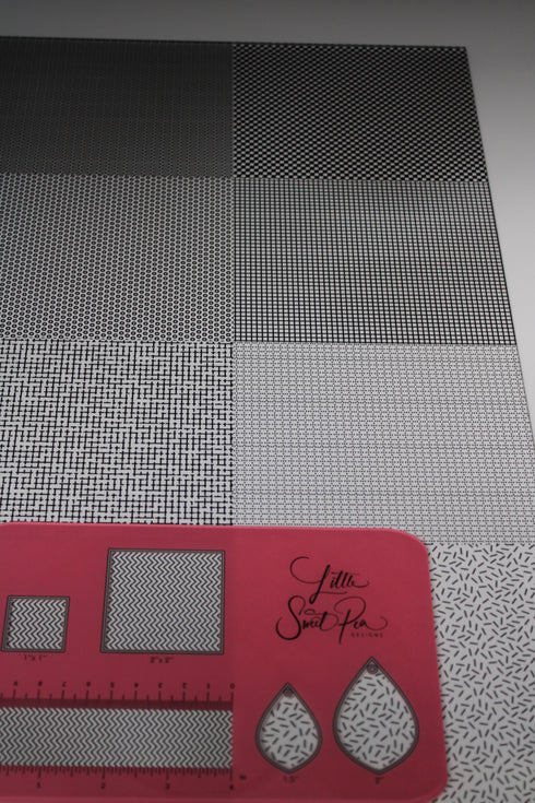 6019- Black and White Earring Pattern Mixed Bundle