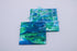 Blue Cyan/Lime Green Ripple - 1/8" Cast Acrylic Sheet