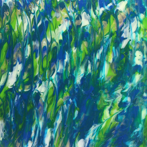 Blue/Green Wave - 1/8" Acrylic Sheet
