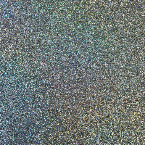 Rainbow Silver Holographic Glitter - 1/8" Acrylic Sheet