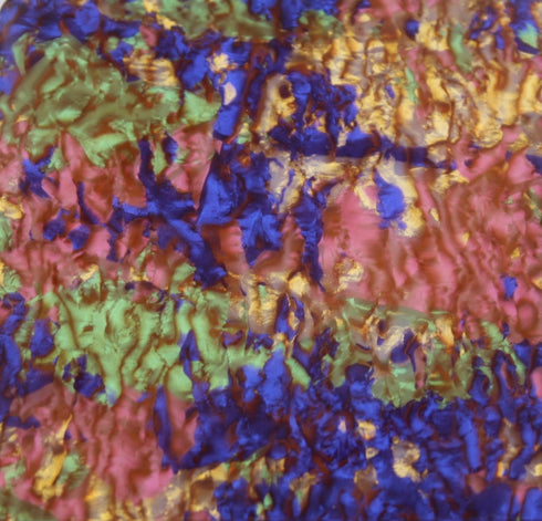 Blue Gold Kaleidescope - 1/8" Celluloid - Acrylic Sheet