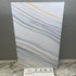 2205 - Gold, Grey, Blue and White Marble Abstract