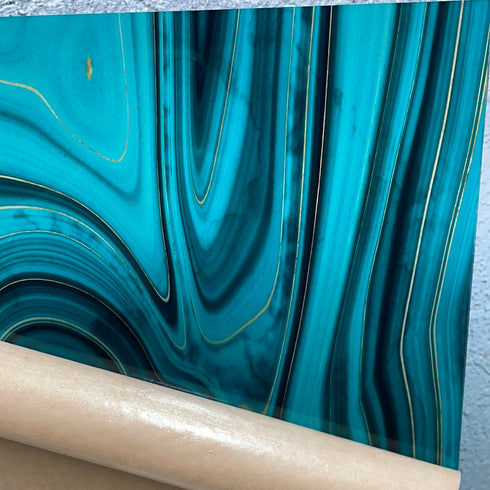 0001 - Turquoise Abstract Agate