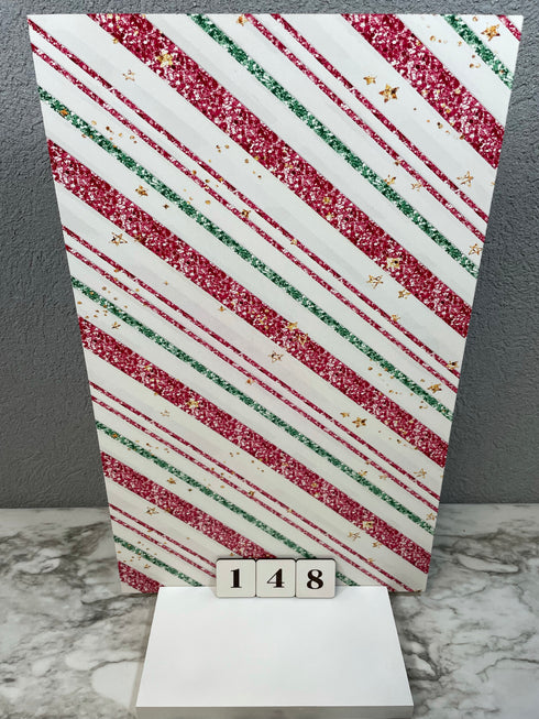 0148 - Candy Cane Striped Glitter