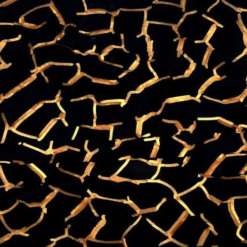 Gold and Black Maze - 1/8" Celluloid Acrylic Sheet