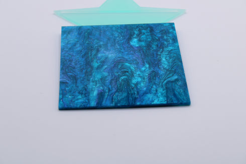 Mermaid Tail Glitter Ripple - 1/8" Acrylic Sheet