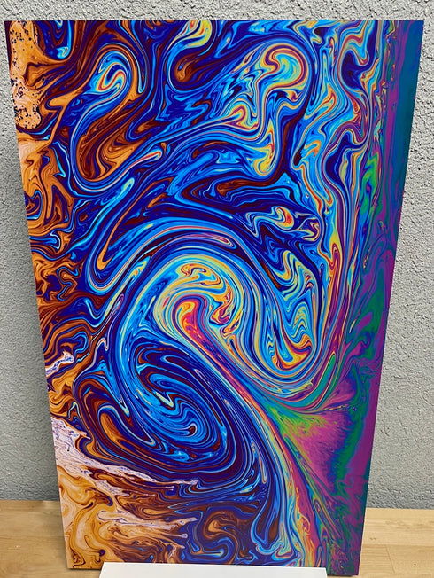 2212 - Abstract Paint Pour Swirl