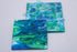 Blue Cyan/Lime Green Ripple - 1/8" Cast Acrylic Sheet