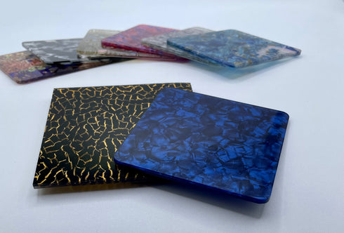 Gold and Black Maze - 1/8" Celluloid Acrylic Sheet