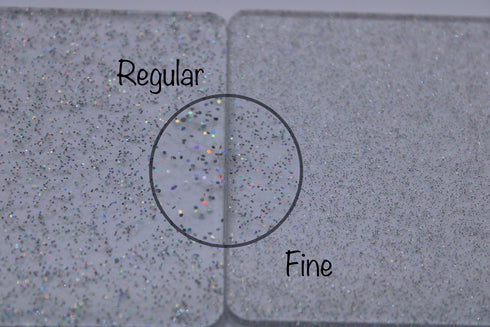 A Little Rainbow Holographic Glitter (Regular) - 1/8" Acrylic Sheet