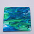 Blue Cyan/Lime Green Ripple - 1/8" Cast Acrylic Sheet