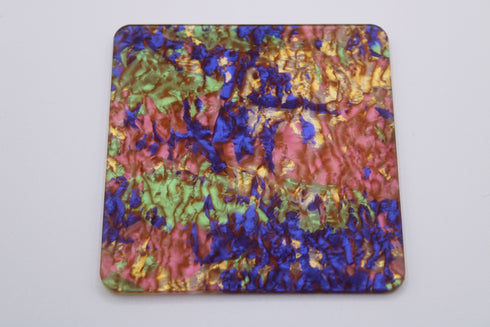 Blue Gold Kaleidescope - 1/8" Celluloid - Acrylic Sheet