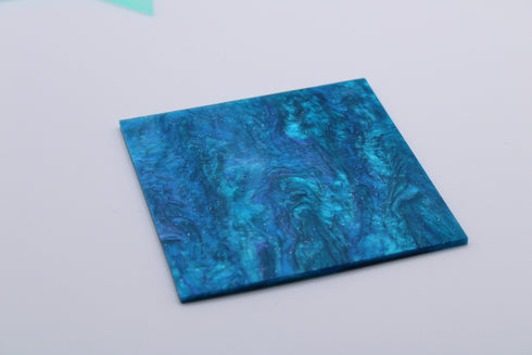 Mermaid Tail Glitter Ripple - 1/8" Acrylic Sheet