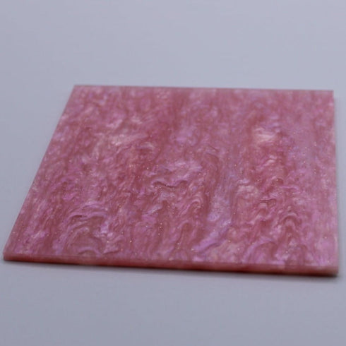 Soft Pink Glitter Ripple - 1/8" Acrylic Sheet