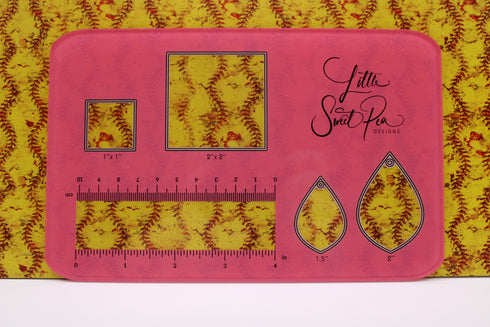 6017 - Softball Leather Repeating Pattern