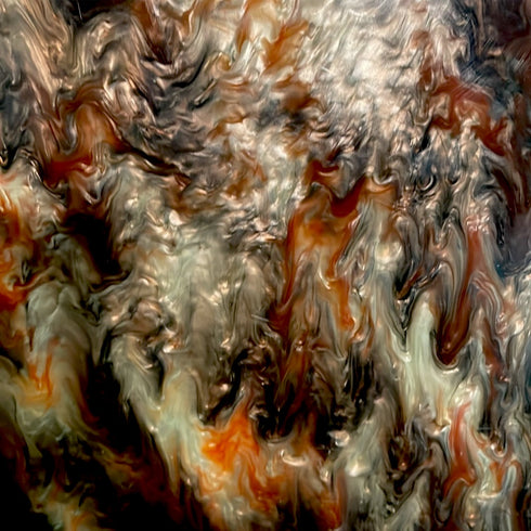 Burnt Orange Autumn Ripple - 1/8" Acrylic Sheet