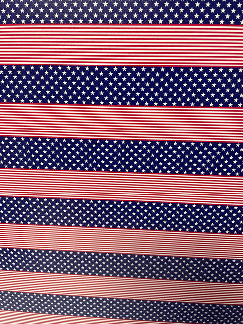 6008 - Small - Micro Red, White and Blue Stars and Stripes 1" Blocks