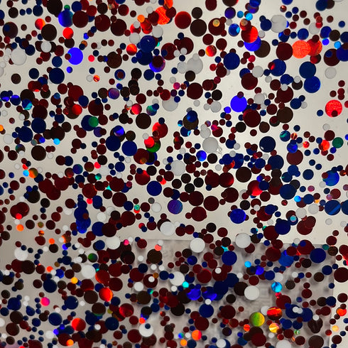 Old Glory Glamorous Dots - 1/8" Cast Acrylic Sheet