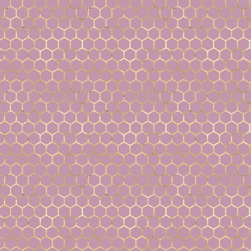 2566 - Rose Pink Honeycombs