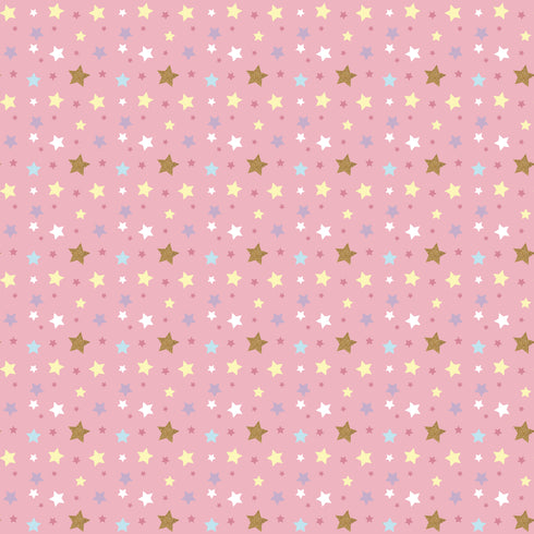 0003 - Pink and Gold Stars