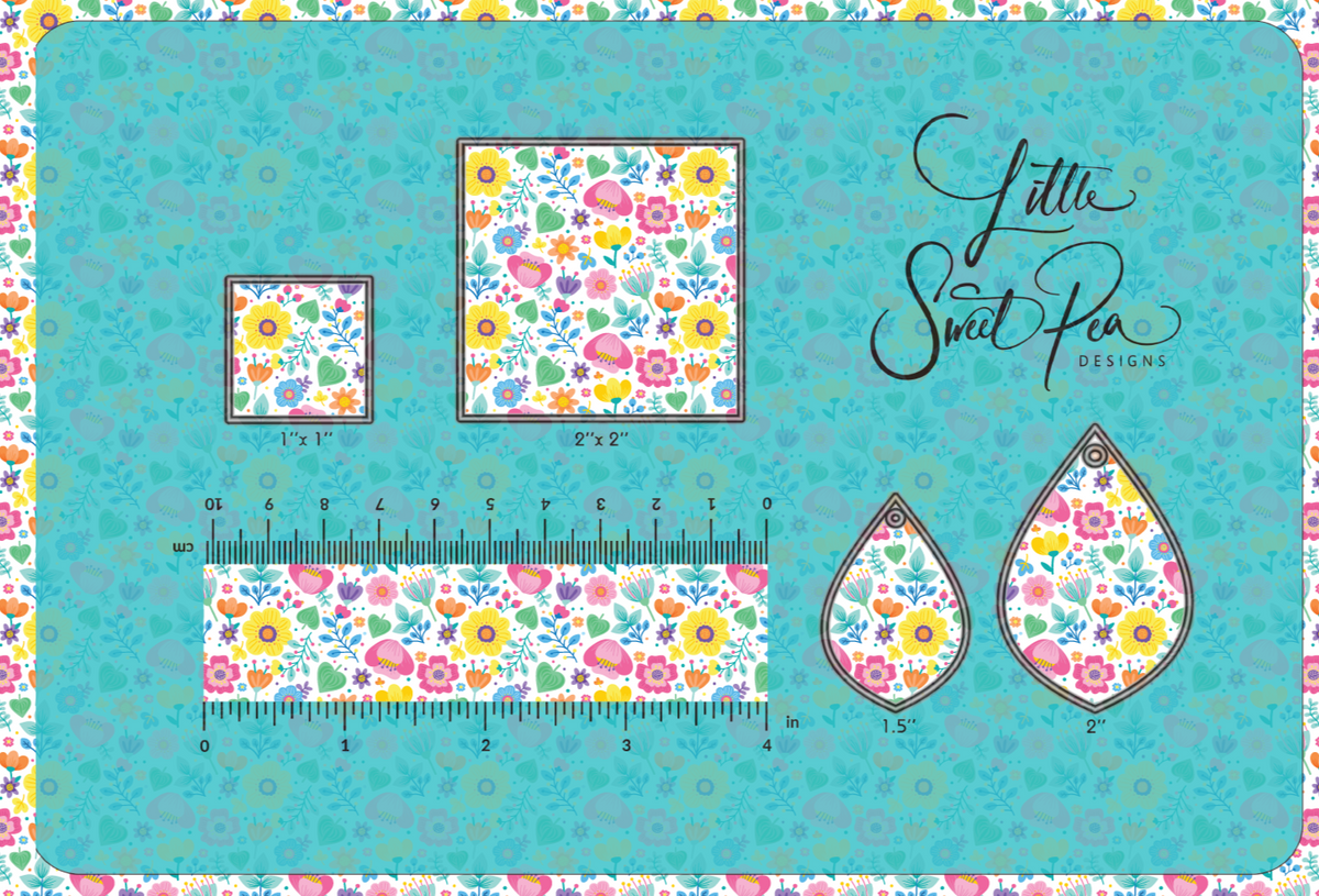 2610 - Splash of Sunshine Yellow Wildflowers – Little Sweet Pea Designs