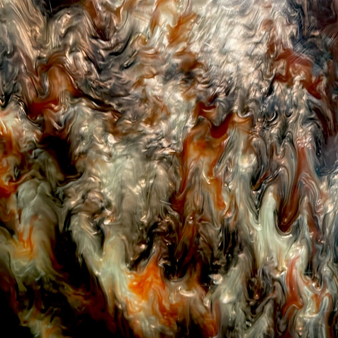 Burnt Orange Autumn Ripple - 1/8